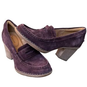 NWT - Clarks | Carleta Belle | Aubergine Suede | Size 9